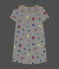Glow in the dark nachthemd van katoen voor meisjes wit MARSHMALLOW/wit MULTICO
