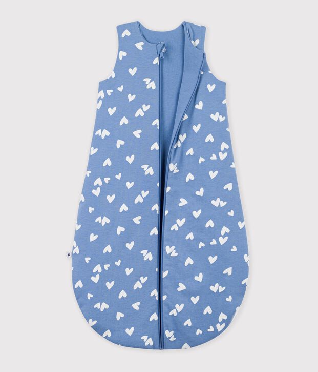 Gigoteuse b&eacute;b&eacute; en coton imprim&eacute; &agrave; c&oelig;urs TOG 2,5 bleu/blanc