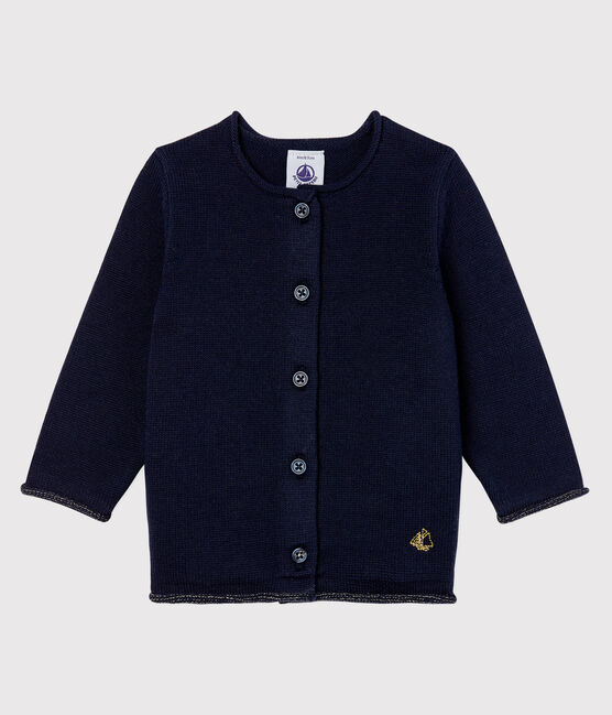 Cardigan met lange mouwen voor baby meisje blauw SMOKING