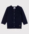Cardigan met lange mouwen voor baby meisje blauw SMOKING