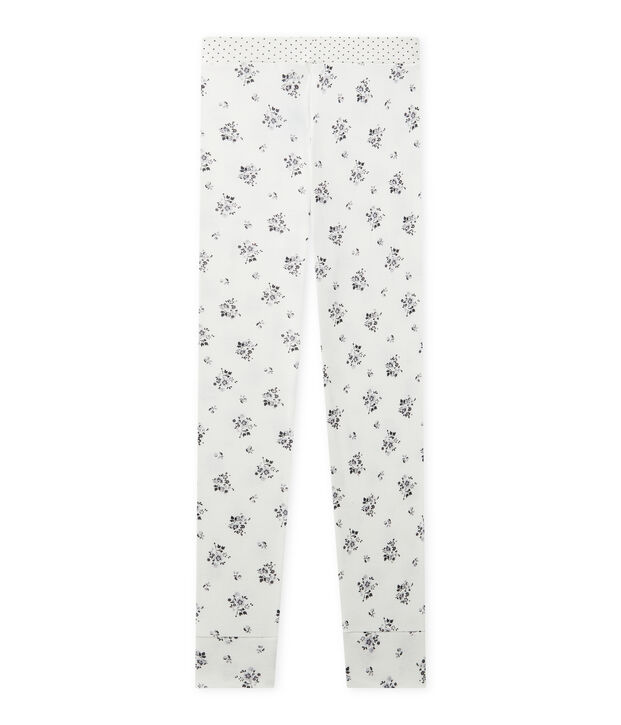 Bas de pyjama fille Mix & Match blanc/gris/multicouleur