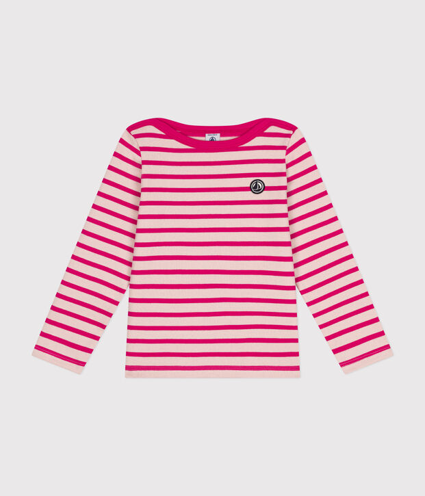 Marini&egrave;re en coton &eacute;pais enfant rose/rose