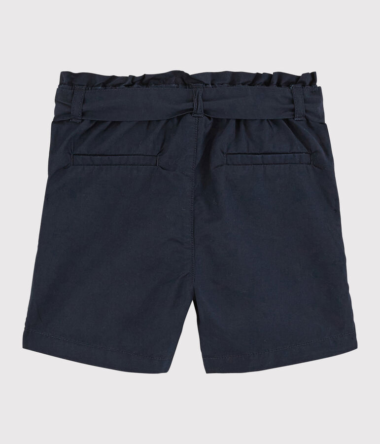 Short van keperstof voor meisjes blauw