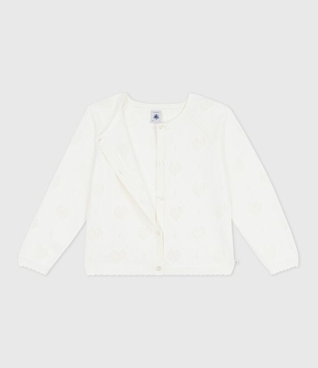 Effen katoenen vestje voor kinderen wit
