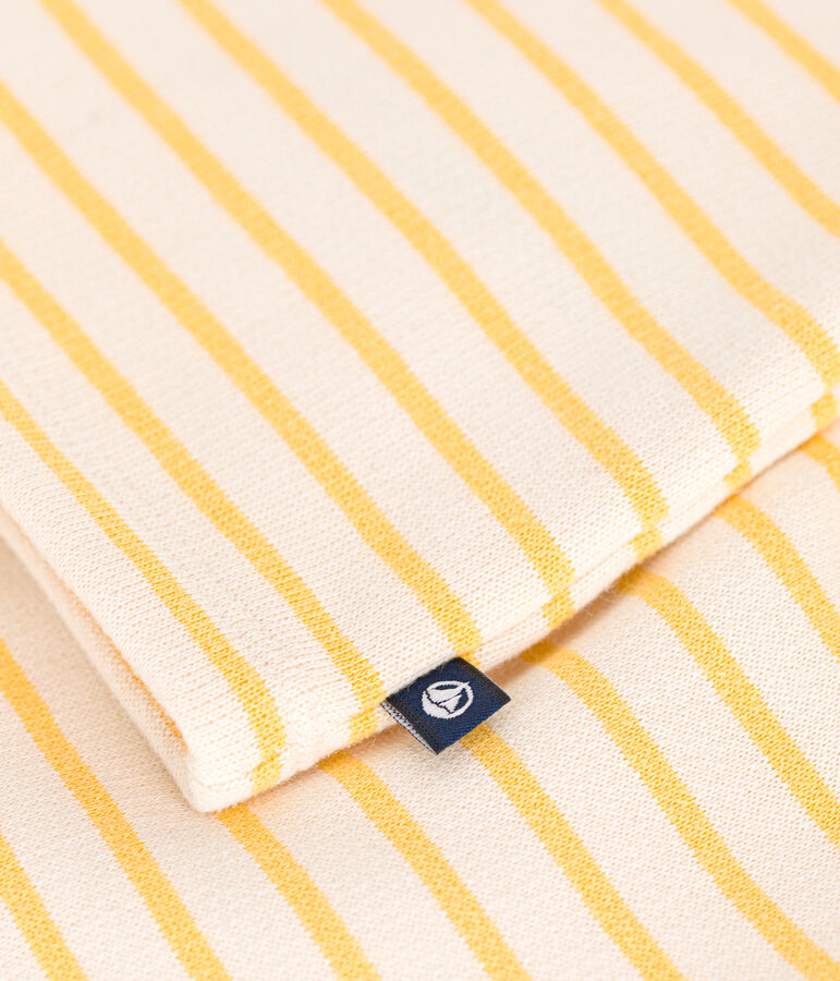 Tweedelige set van geruwde fleece voor baby's ecru/geel