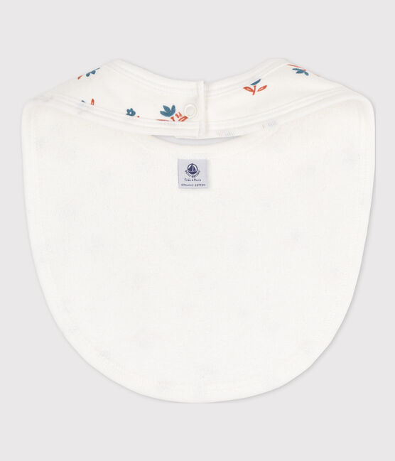 Katoenen slabbetje met print voor baby's wit MARSHMALLOW/wit MULTICO