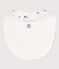 Katoenen slabbetje met print voor baby's wit MARSHMALLOW/wit MULTICO