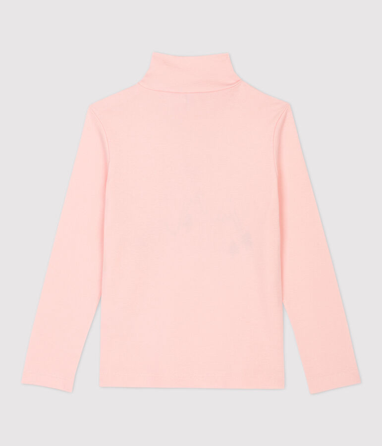Sous-pull en coton enfant fille rose
