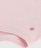 Body bébé en coton à col, uni rose JOLI