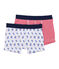 Set van twee jongensboxershorts wit .
