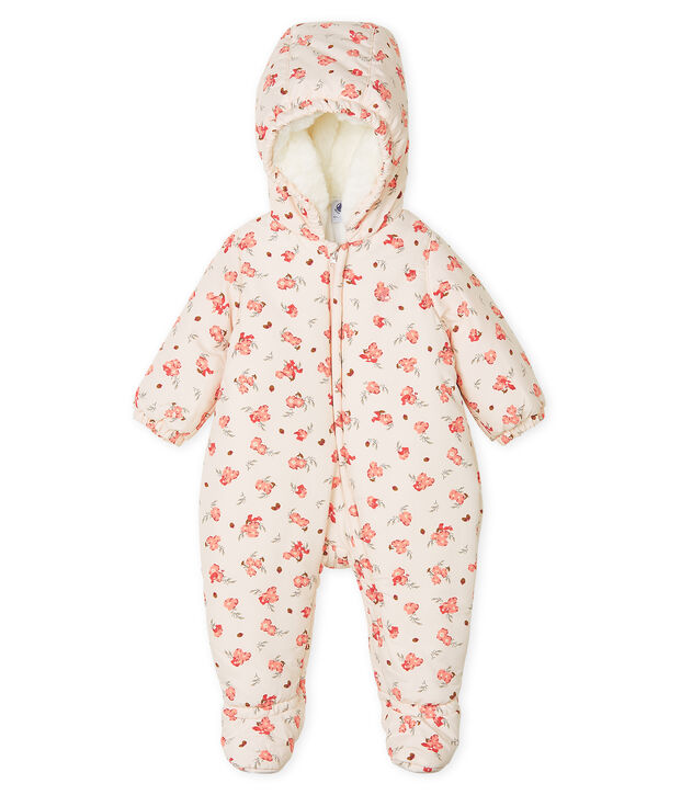 Pilootpakje van microvezel met print babymeisje roze/multicouleur