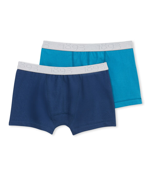 Lot de 2 boxers gar&ccedil;on en jersey stretch lot .