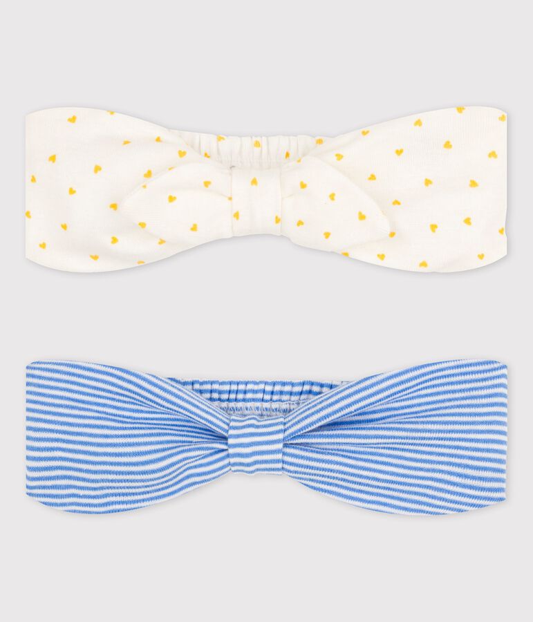 Set van 2 hoofdbanden voor baby's multicouleur