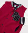 Molton Teddy babymeisje-jongen rood/wit