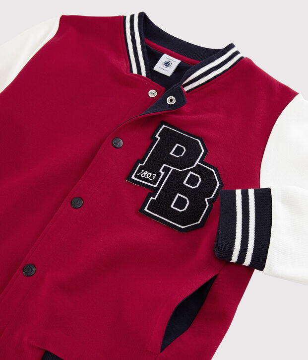 Molton Teddy babymeisje-jongen rood/wit