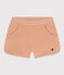 Meisjesshort van badstof beige VINTAGE