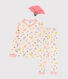 Verkleedpyjama rose flamingo voor meisjes van ribtricot