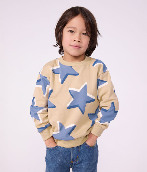 Katoenen sweatshirt met sterrenprint voor kinderen multicouleur/blauw/multicouleur