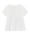 Effen T-shirt baby meisje wit MARSHMALLOW/wit MULTICO