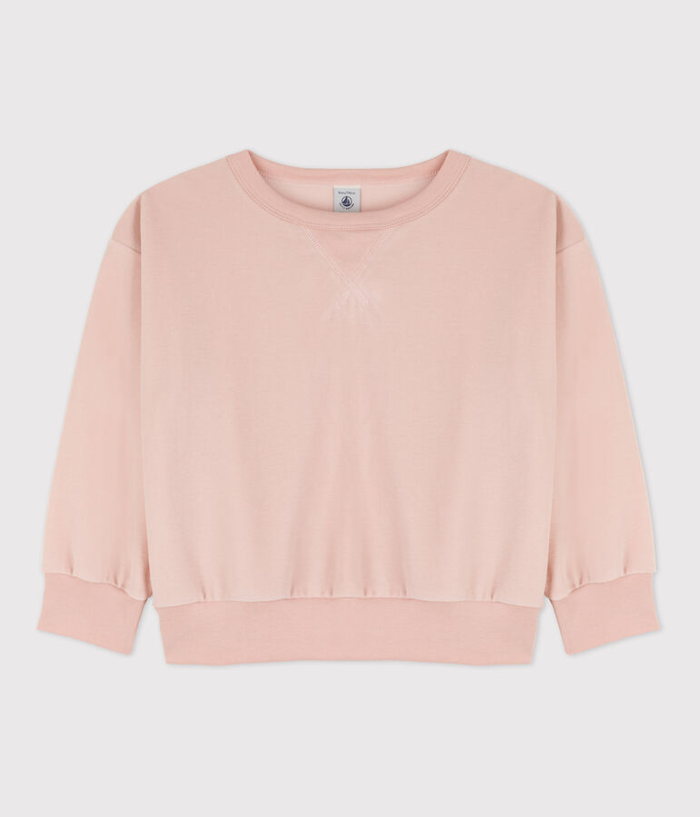 Sweatshirt van katoen voor jongens/meisjes roze