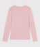 Tee-shirt femme l'iconique en coton manches longues rose JOLI