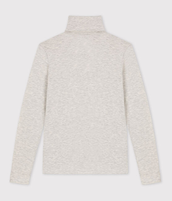 L'ICONIQUE, een warm T-shirt met rolkraag voor dames grijs BELUGA CHINE