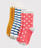 Lot de 3 paires de chaussettes enfant fille variante 1