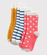 Lot de 3 paires de chaussettes enfant fille