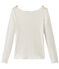 Dames-T-shirt in linnen wit LAIT