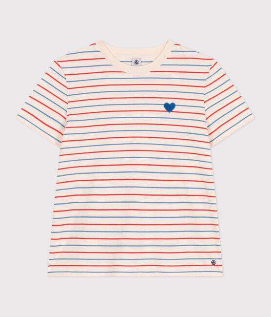 Le Droit, gestreept katoenen T-shirt voor dames wit AVALANCHE/ MULTICO
