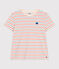 Le Droit, gestreept katoenen T-shirt voor dames wit AVALANCHE/ MULTICO