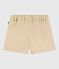 Effen katoenen short voor baby's beige SANDER