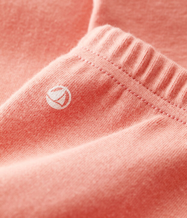 Legging van biokatoen voor baby's roze