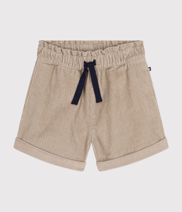 Fluwelen short voor meisjes beige