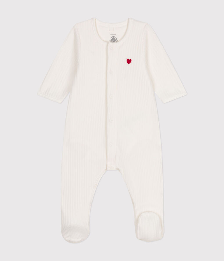 BODYJAMA UNISEX EN VELOURS blanc