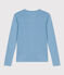 L'ICONIQUE, dames-T-shirt met ronde hals in katoen blauw AZUL