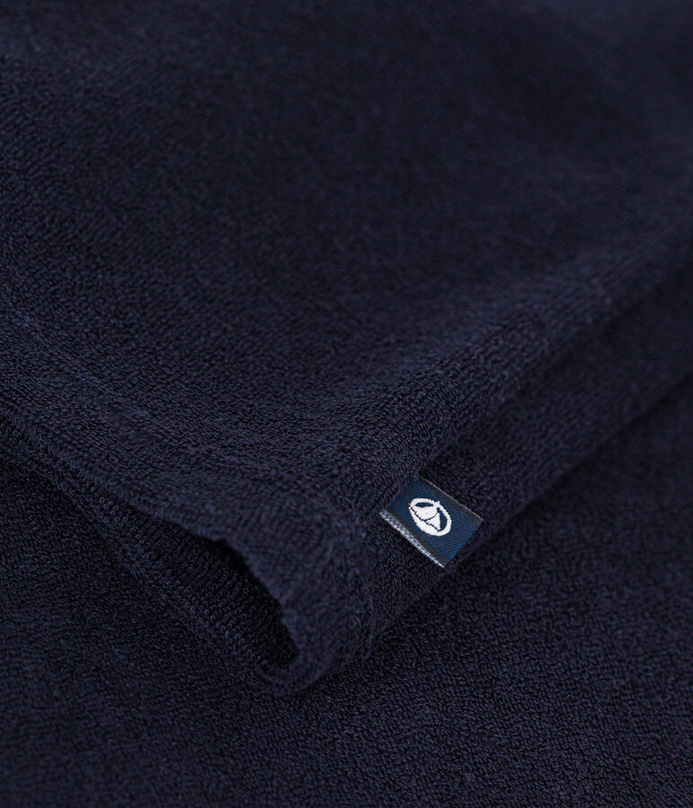 D&eacute;bardeur en bouclette &eacute;ponge enfant fille bleu SMOKING