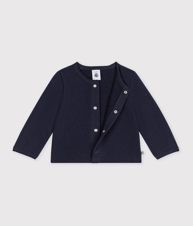 Effen katoenen babyvestje met hartvormige badge SOIR