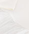 Robe en côte et tulle enfant fille blanc MARSHMALLOW
