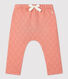 Broek in doorgestikt tubic voor baby's