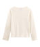 Cardigan enfant fille blanc MARSHMALLOW/rose COPPER