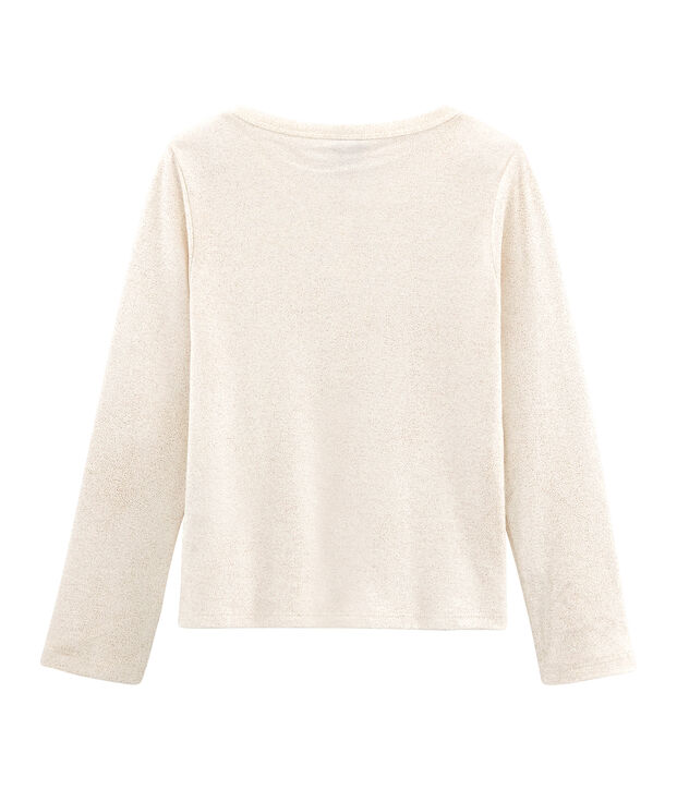Cardigan enfant fille blanc/rose