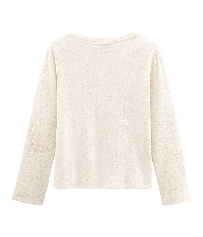 Cardigan enfant fille blanc/rose