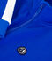 Effen katoenen sweatshirt met rits en opstaande kraag voor kinderen blauw PERSE