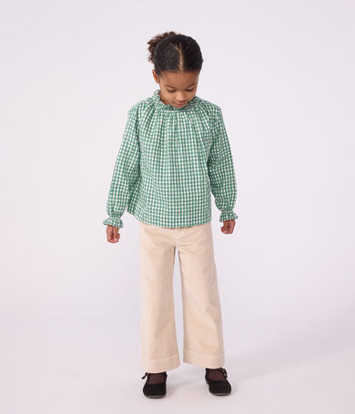 Fluwelen broek met wijde pijpen voor kinderen