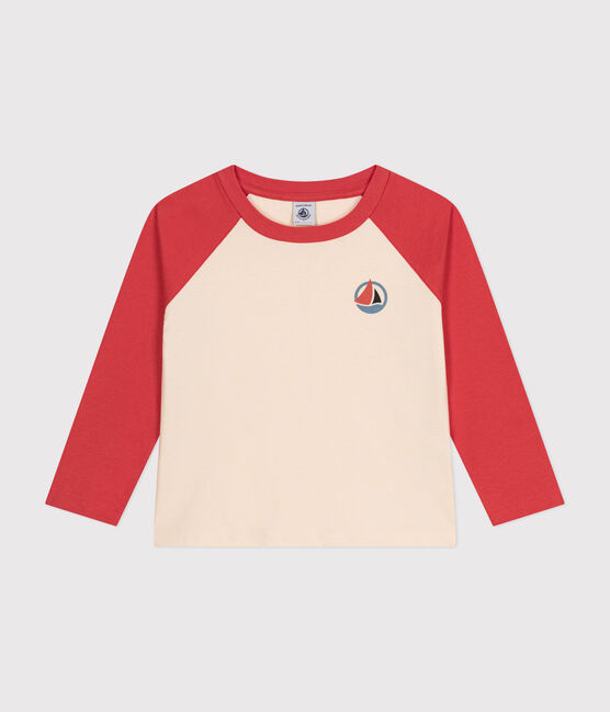 Tee-shirt manches longues en coton enfant garçon AVALANCHE/ OURSIN