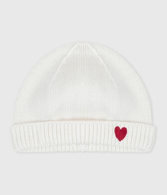 Bonnet naissance mixte en coton tricot&eacute;