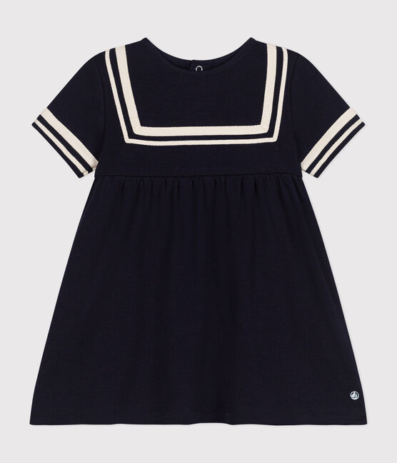 Babyjurkje van biologisch katoen in marinestijl  blauw SMOKING