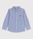 Popeline jongens shirt