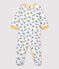 Dors-bien bébé imprimé panthères en coton blanc MARSHMALLOW/blanc MULTICO